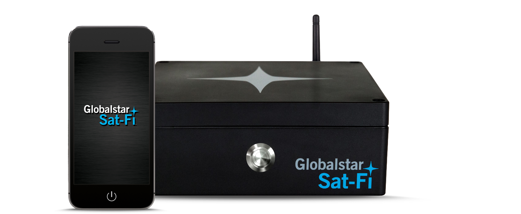 Globalstar Sat-Fi satellite hotspot with smartphone App